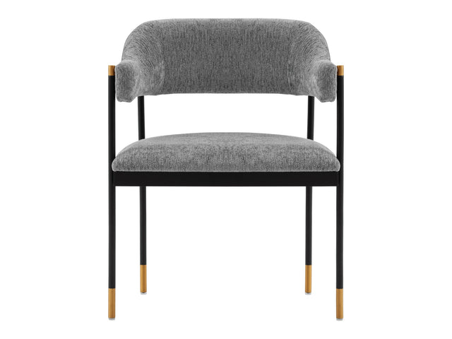 Lia Dining Armchair in Grey - Ornate Home