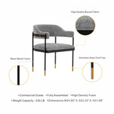 Lia Dining Armchair in Grey - Ornate Home