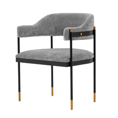 Lia Dining Armchair in Grey - Ornate Home
