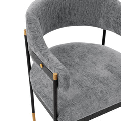 Lia Dining Armchair in Grey (set of 2) - Ornate Home