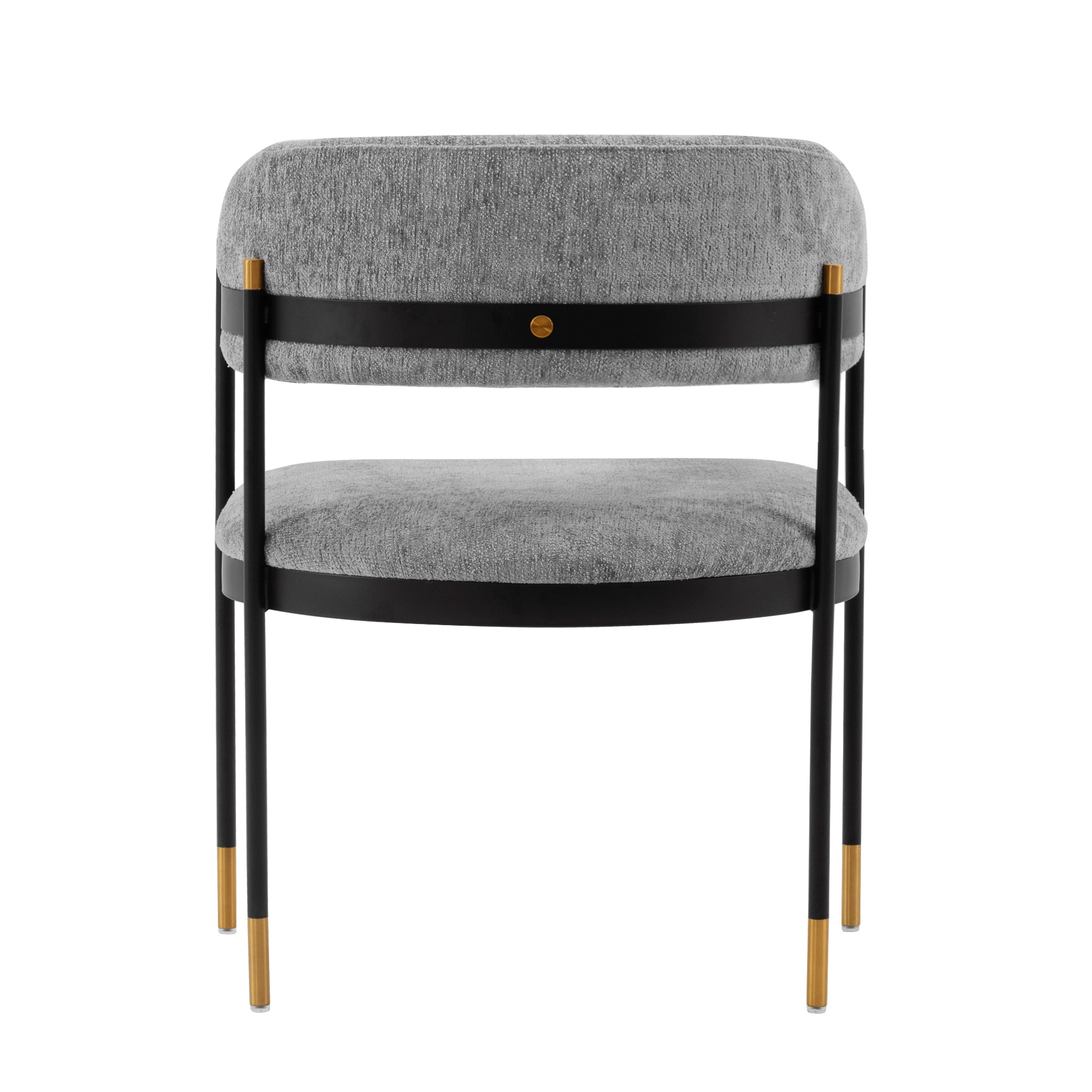Manhattan Comfort Modern Lia Chenille Dining Armchair - Thumbnail 2