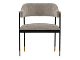 Lia Dining Armchair in Stone - Ornate Home