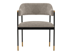 Lia Dining Armchair in Stone - Ornate Home
