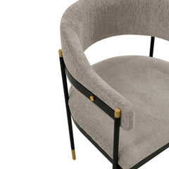 Lia Dining Armchair in Stone - Ornate Home
