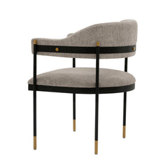 Lia Dining Armchair in Stone (set of 2) - Ornate Home