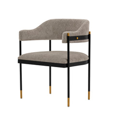 Lia Dining Armchair in Stone (set of 2) - Ornate Home