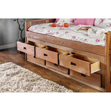 Lia Mahogany Twin Captain Bed - Ornate Home