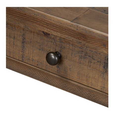 Liam Aged Brown Desk - Ornate Home