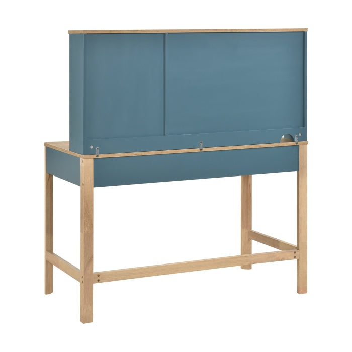 Liam Blue Hutch For Writing Desk - Ornate Home