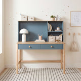 Liam Blue Hutch For Writing Desk - Ornate Home