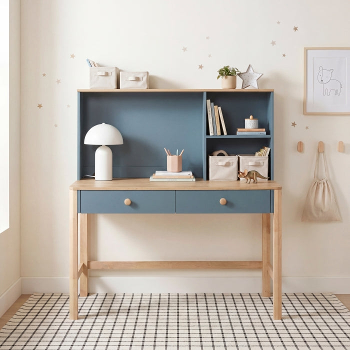 Liam Blue Hutch For Writing Desk - Ornate Home