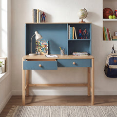 Liam Blue Hutch For Writing Desk - Ornate Home