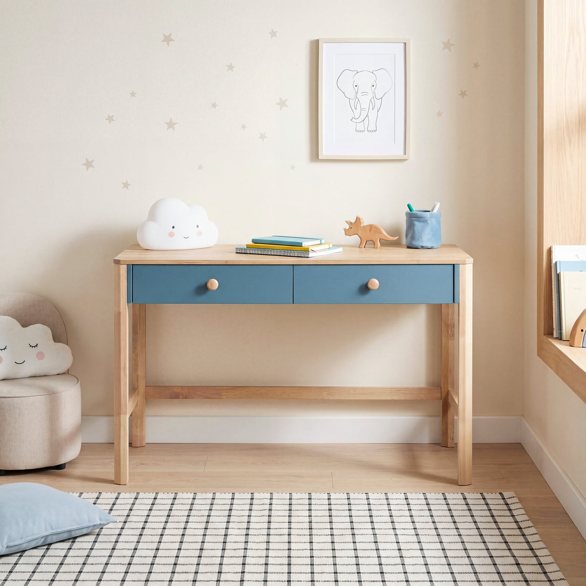Liam Blue Writing Desk - Ornate Home