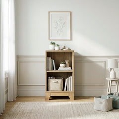 Liam Brown 2 Shelves Bookcase - Ornate Home