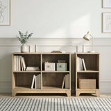 Liam Brown 2 Shelves Bookcase - Ornate Home