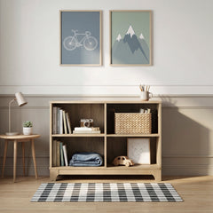Liam Brown 4 Shelves Bookcase - Ornate Home