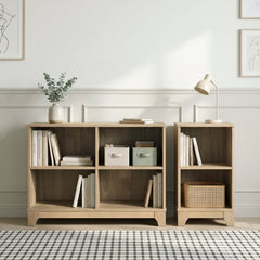 Liam Brown 4 Shelves Bookcase - Ornate Home