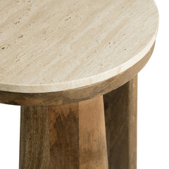 Liam Brown/Beige Accent Table - Ornate Home