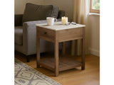 Liam Brown/Cream Side Table - Ornate Home