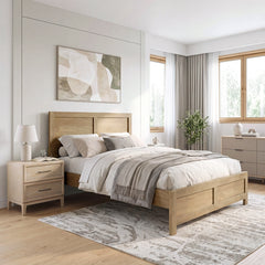 Liam Natural Full Platform Bed - Ornate Home