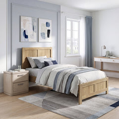 Liam Natural Twin Platform Bed - Ornate Home