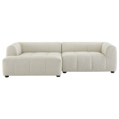 Liana Linen Left-Facing Upholstered Fabric Modular Sofa with Chaise - Ornate Home