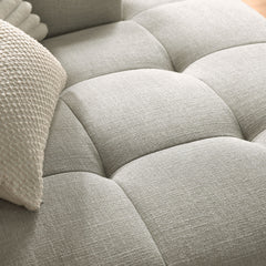 Liana Linen Right-Facing Upholstered Fabric Modular Sofa with Chaise - Ornate Home