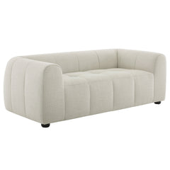 Liana Linen Upholstered Fabric Loveseat - Ornate Home
