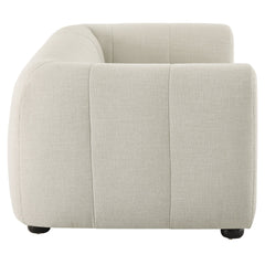 Liana Linen Upholstered Fabric Loveseat - Ornate Home
