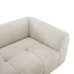Liana Linen Upholstered Fabric Loveseat - Ornate Home