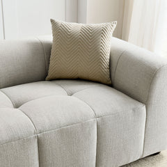 Liana Linen Upholstered Fabric Sofa - Ornate Home