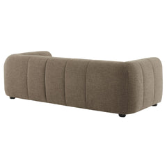Liana Mocha Upholstered Fabric Sofa - Ornate Home