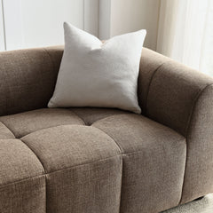 Liana Mocha Upholstered Fabric Sofa - Ornate Home