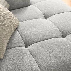 Liana Pewter Right-Facing Upholstered Fabric Modular Sofa with Chaise - Ornate Home