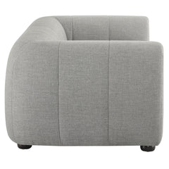 Liana Pewter Upholstered Fabric Loveseat - Ornate Home