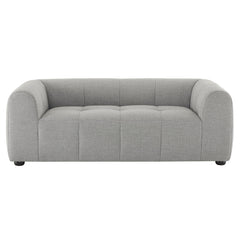 Liana Pewter Upholstered Fabric Loveseat - Ornate Home