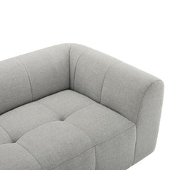 Liana Pewter Upholstered Fabric Loveseat - Ornate Home