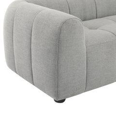 Liana Pewter Upholstered Fabric Sofa - Ornate Home