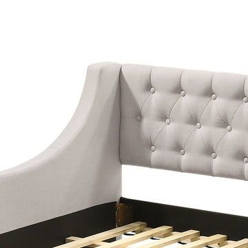 Lianna Fog Fabric Uph. Full Daybed w/Twin Trundle - Ornate Home