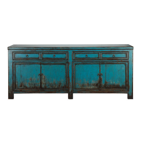 Libbit Antique Blue Cabinet - Ornate Home