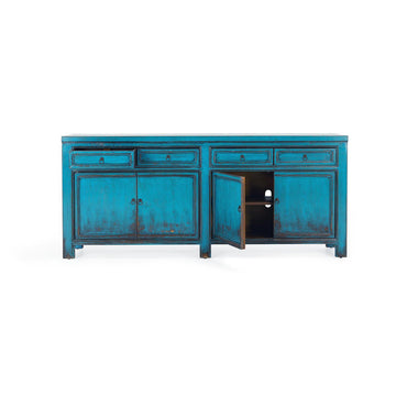 Libbit Antique Blue Cabinet - Ornate Home