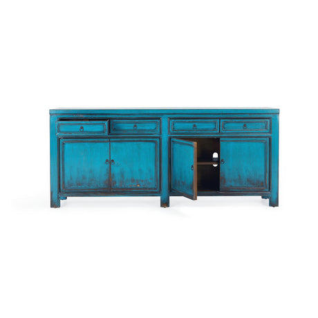 Libbit Antique Blue Cabinet - Ornate Home
