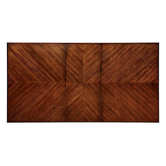 Liberta Dark Oak/Black/Beige Dining Table - Ornate Home