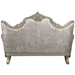 Libertee Beige & Champagne Loveseat w/3 Pillows - Ornate Home