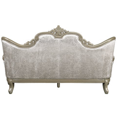 Libertee Beige & Champagne Sofa w/5 Pillows - Ornate Home
