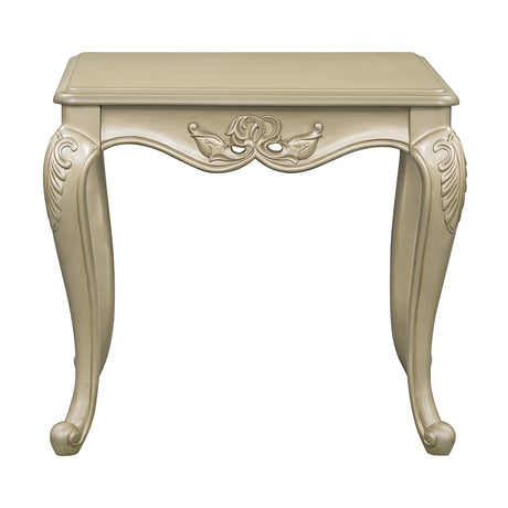 Libertee Champagne End Table - Ornate Home