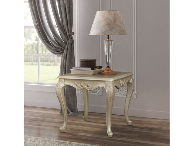 Libertee Champagne End Table - Ornate Home