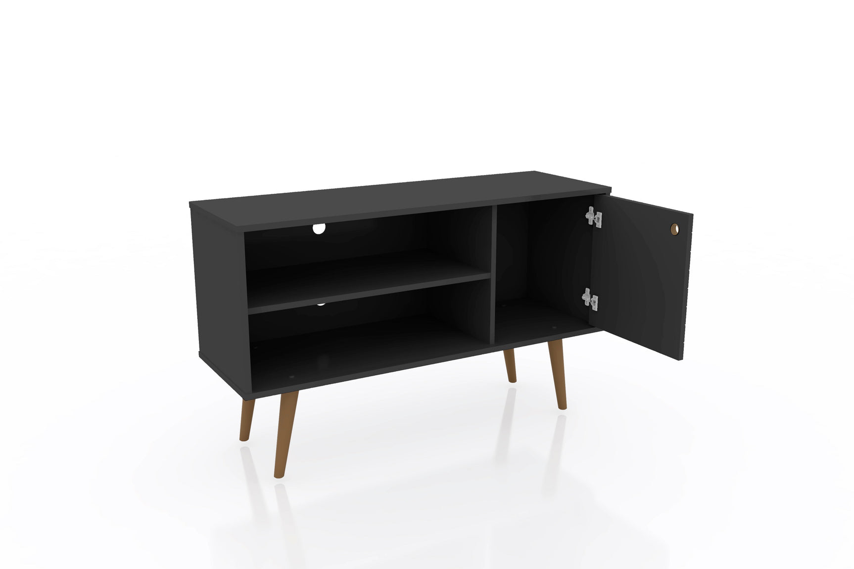 Liberty 42.52 TV Stand in Black - Ornate Home