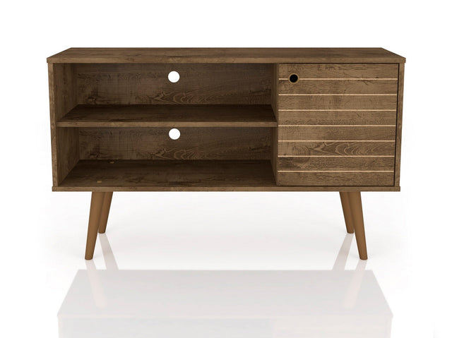 Liberty 42.52 TV Stand in Rustic Brown - Ornate Home