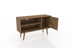 Liberty 42.52 TV Stand in Rustic Brown - Ornate Home